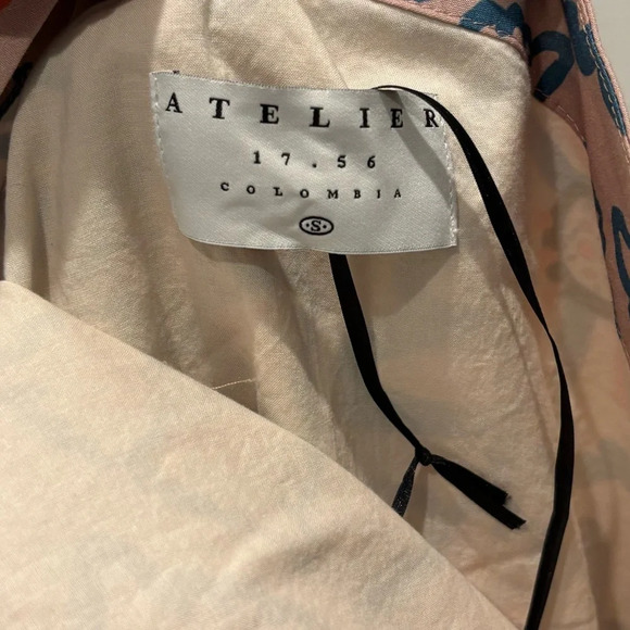 Anthropologie Atelier 1756 size S Nadia Floral Ruffle Romper One Shoulder - Picture 5 of 5